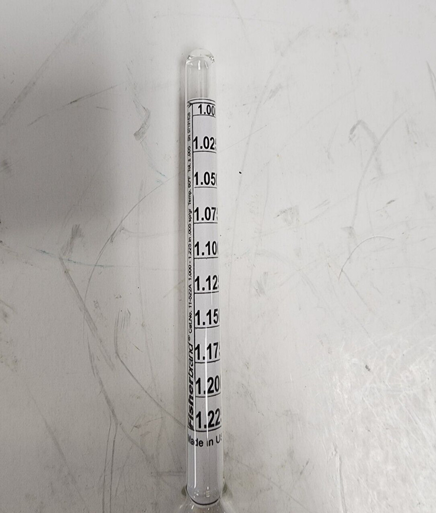 FISHERBRAND HYDROMETER 11522A SPECIFIC GRAVITY