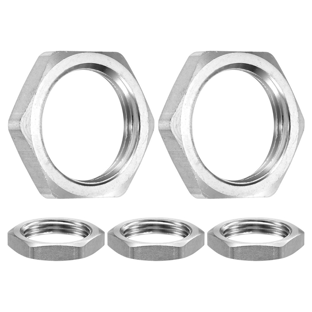 5-Pack Cast Pipe Fitting Hex Locknut, G1 Female Thread Hex Locking Nut