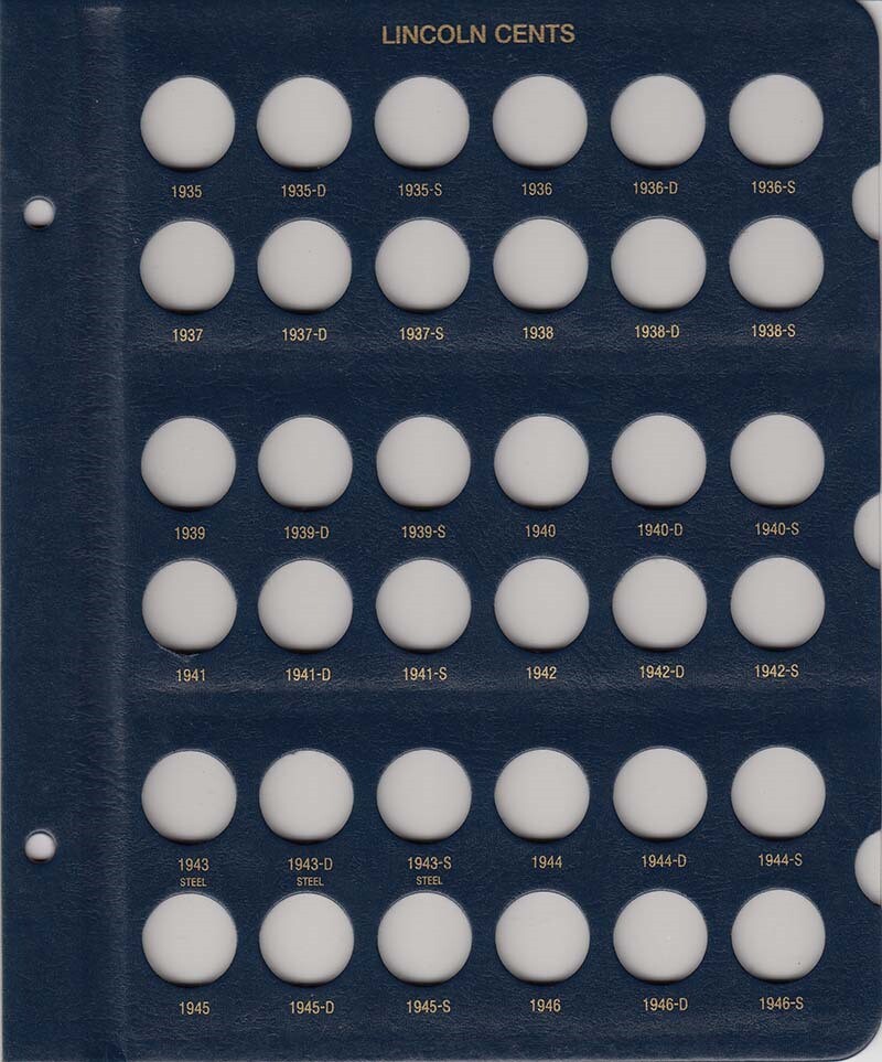 Whitman Coin Album For Collecting US Lincoln Cents 1909 - 1995 Penny Model 9112