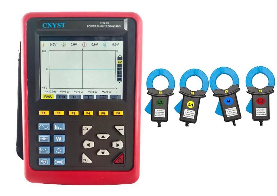 Three-Phase Power Quality Logger Analyzer Record Power Parameters Waveform