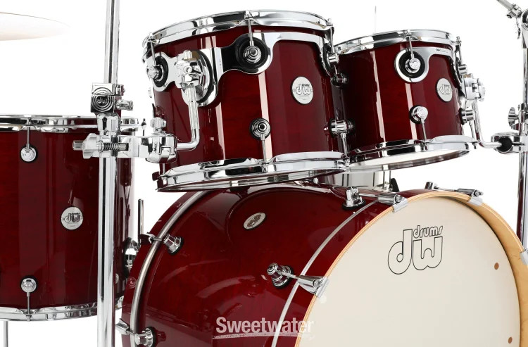 DW Design Series 4-piece Shell Pack - Cherry Stain