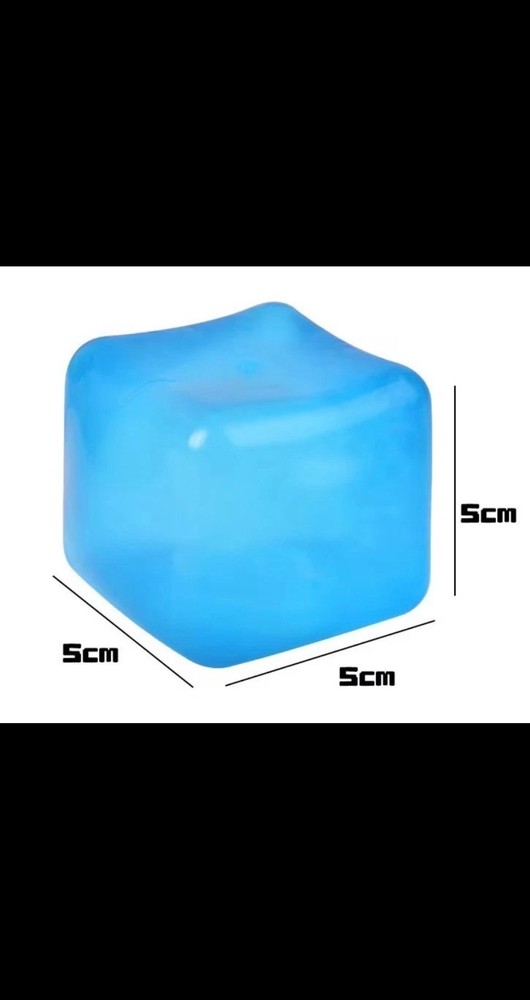 New Cube Super Squish Blue Ice Cube 5-Pack