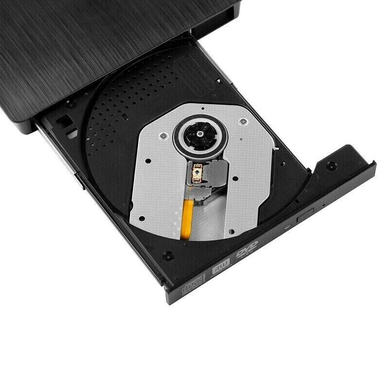 Slim External CD DVD RW Drive USB 3.0 Burner Writer Hard Disk Reader Player PC