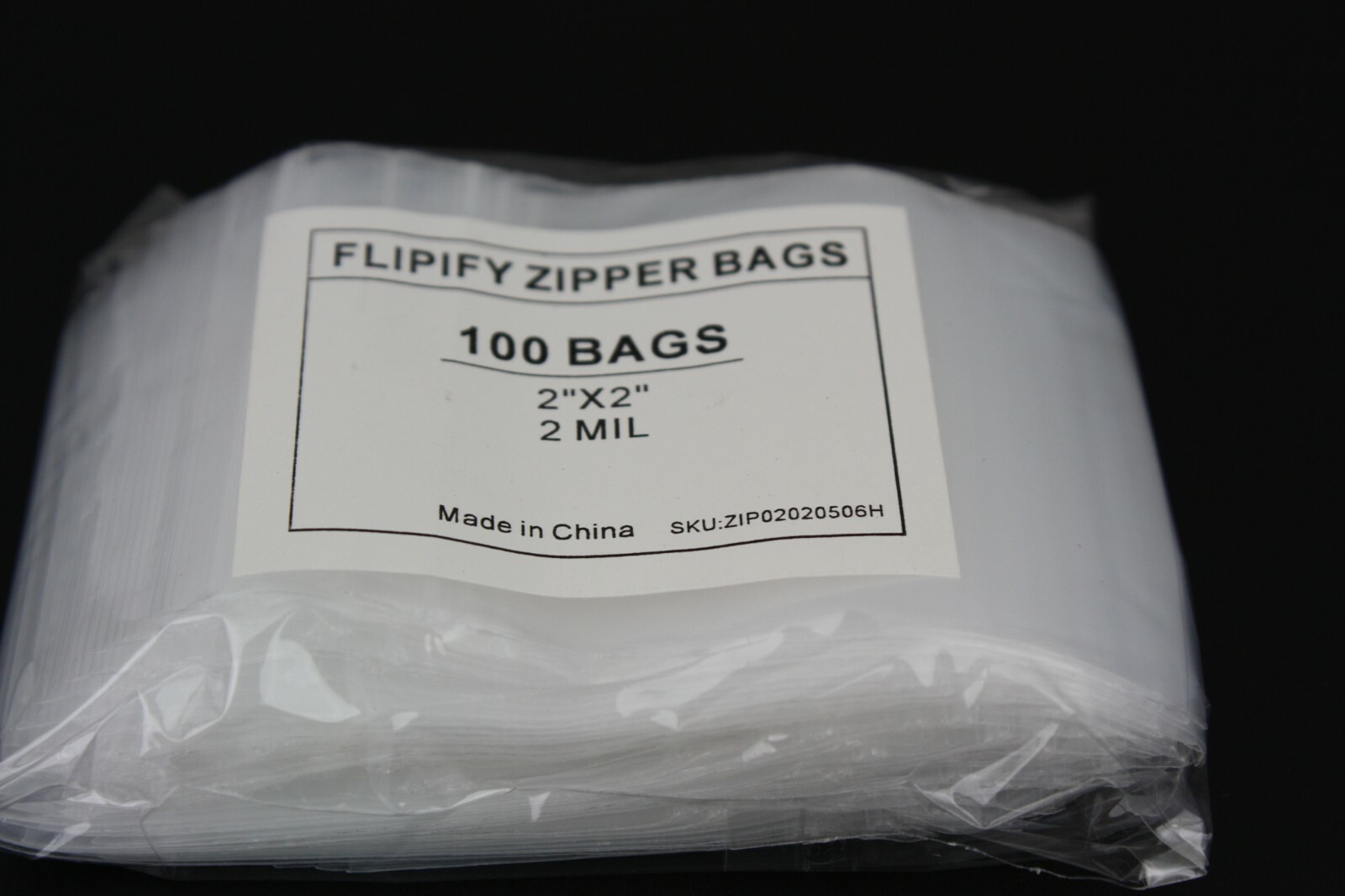 2"x2" Clear 2 Mil Zip Bags Poly Plastic Reclosable Mini Small Baggies Jewelry