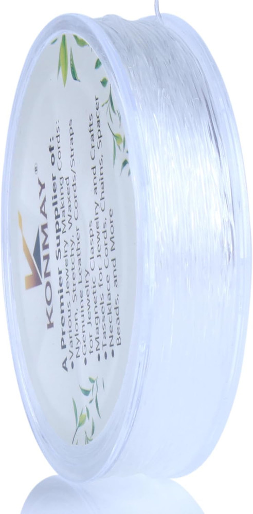 0.6Mm Stretchy Bracelet String, 38 Yards Elastic Crystal String,Thin Elastic Bea