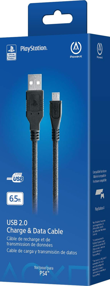 Official Ps4 6.5Ft Charging Cable For Dualshock 4 Controller Usb Data Cable