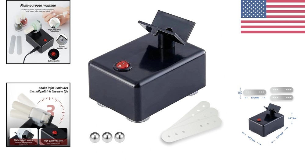 Continuous Liquid Mixer & Nail Polish Shaker - Stable Vortex Machine for Artists