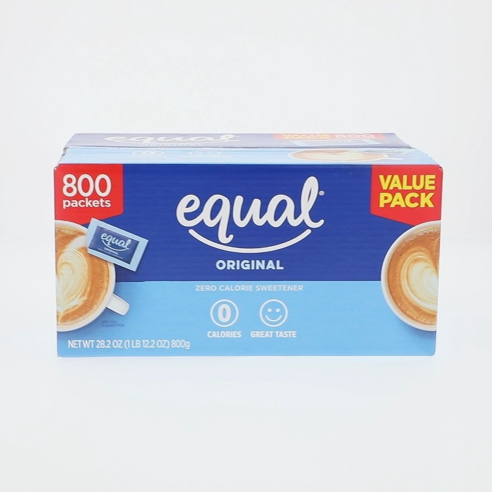 EQUAL Zero Calorie Sweetener, Sugar Substitute, 800 Packets