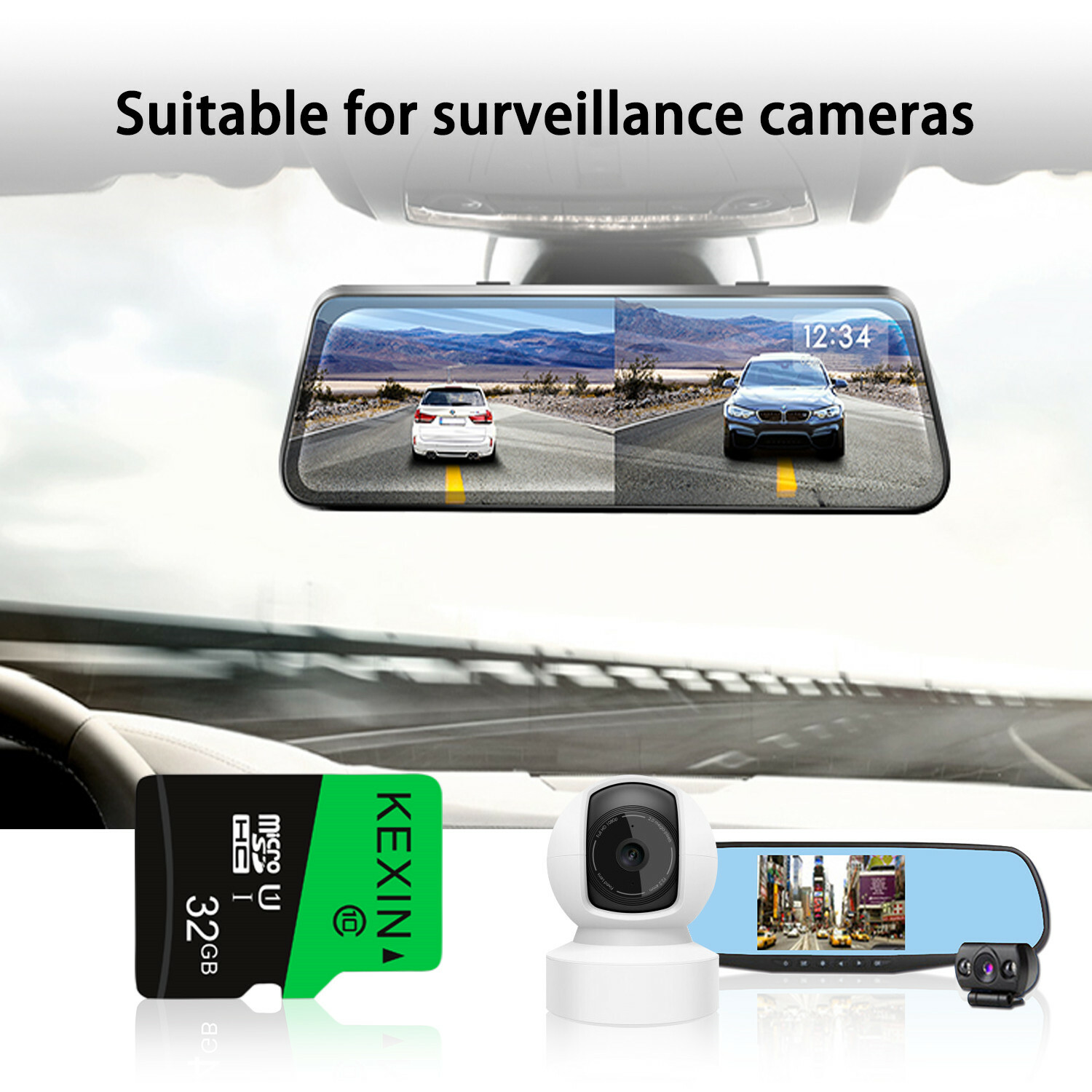 3Pack 32GB Micro SD TF Card SDHC Class 10 Flash Memory Card For Phone Camera