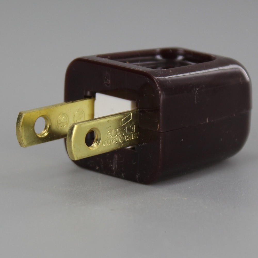 BROWN Quick-connect Plug Polarized for SPT-1 wire LAMP PART