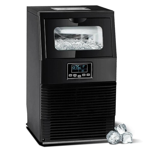 88LBS/24H Commercial Ice Maker Built-in Undercounter Ice Cube Machine Automatic