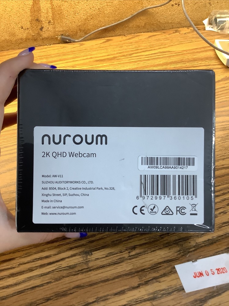 Nuroum 2K QHD Webcam model AW-V11 - Windows / Chrome / Mac / Android