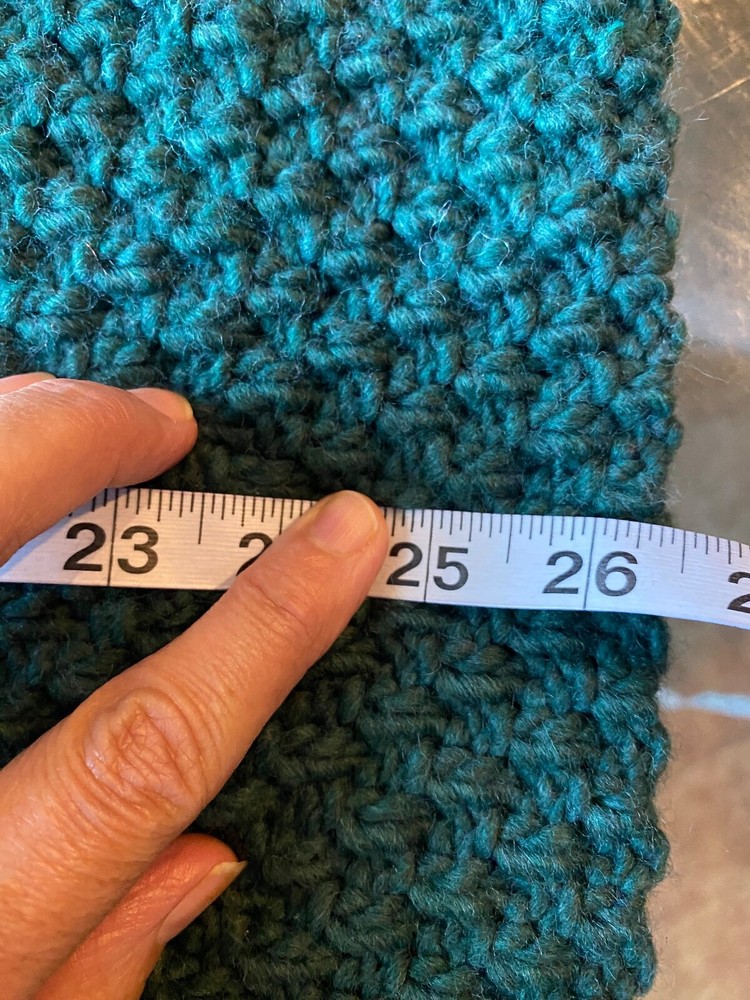 Green Infinity Knit Scarf