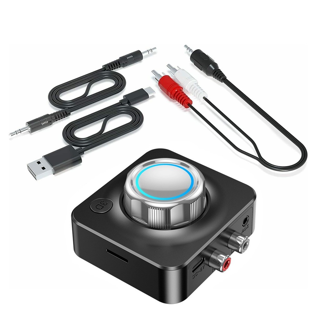 2-in-1 Wireless Bluetooth V5 Aux Audio Receiver Receiver TF Card Reader