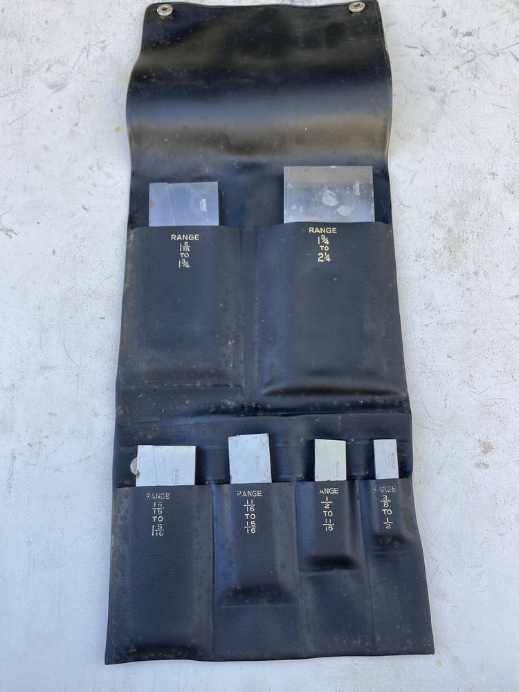 Oldak Precision (England) No. 666 Adjustable Parallels Set 3/8” - 2-1/4”