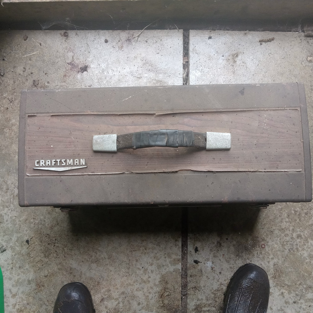 Craftsman Vintage Tool Box - with key