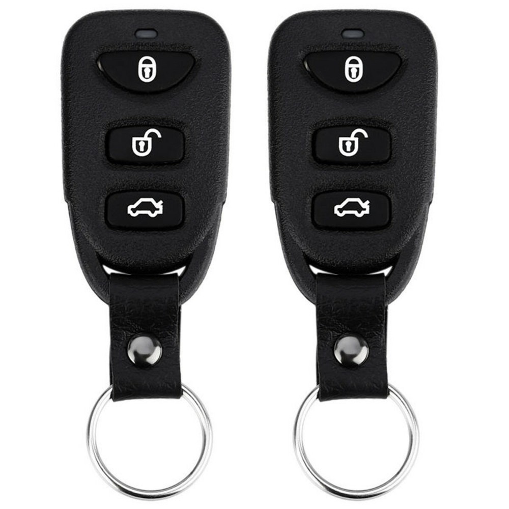 Car Accessory Remote Central Locking Kit Keyless Entry System +2 Remotes Fobs