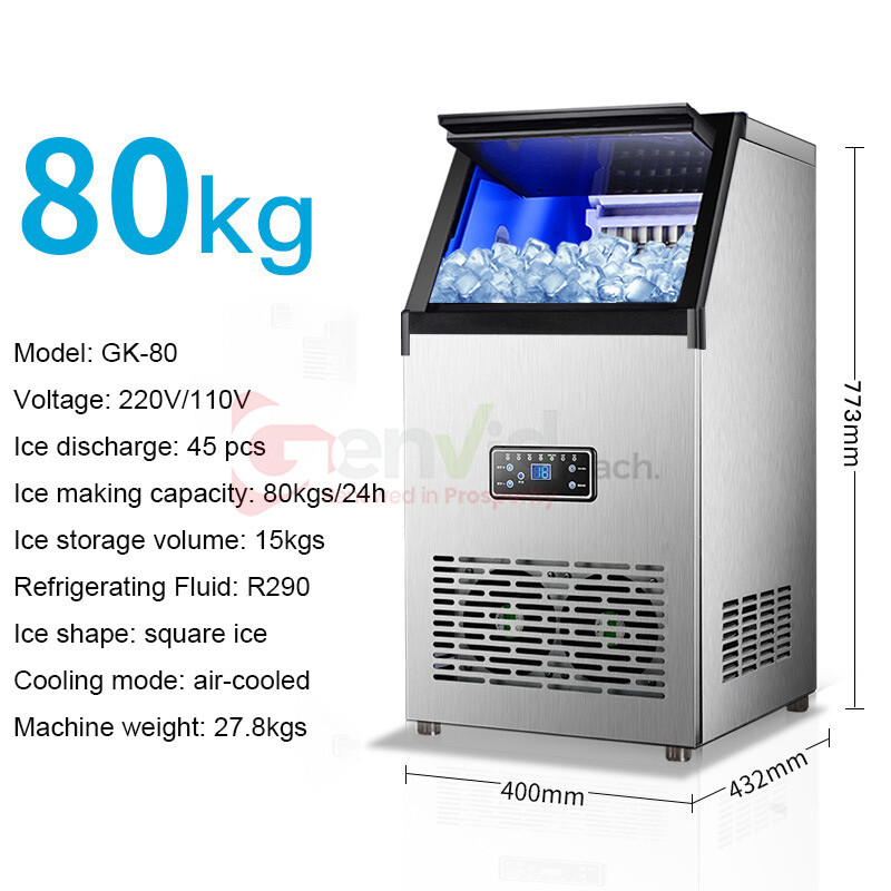 110V/220V Commercial Ice Cube Making Machine Automatic Block Ice Maker