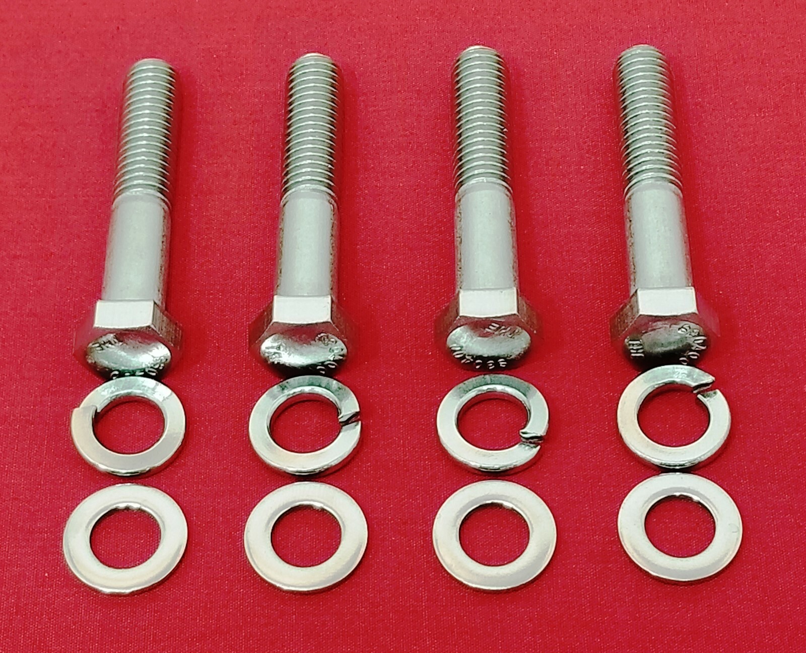 SBC BBC CHEVY LONG WATER PUMP STAINLESS HEX BOLTS KIT 2" 283 327 350 400 396 454