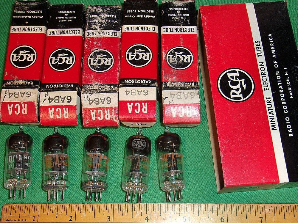 5-RCA 6AB4 Triode Tubes NOS Test Strong!