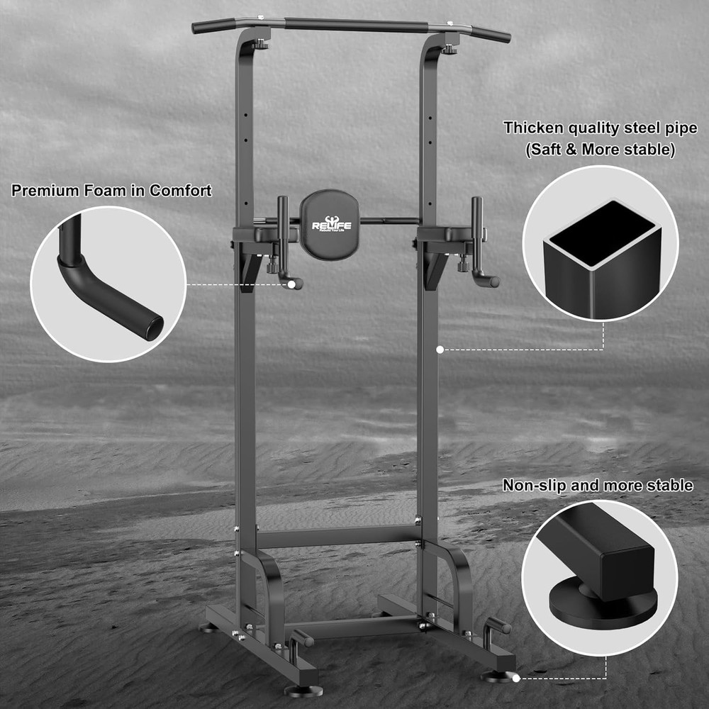 Strength Training Power Tower Pull Up Dip Station