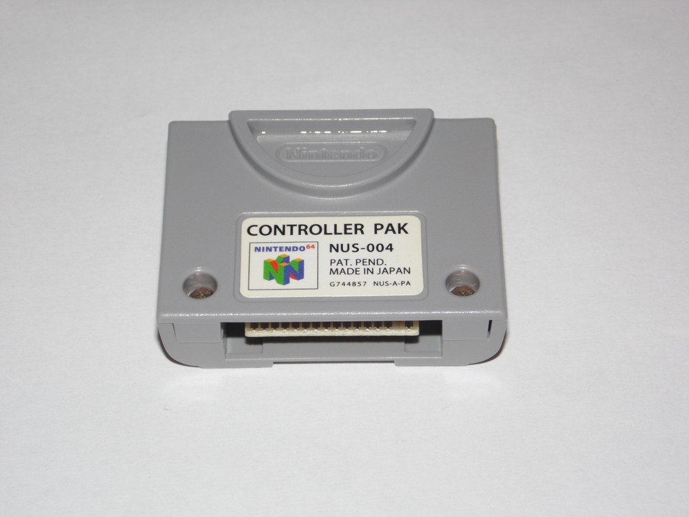Nintendo 64 Controller Memory Pak nus-004 Authentic & Original! 100% Guaranteed!