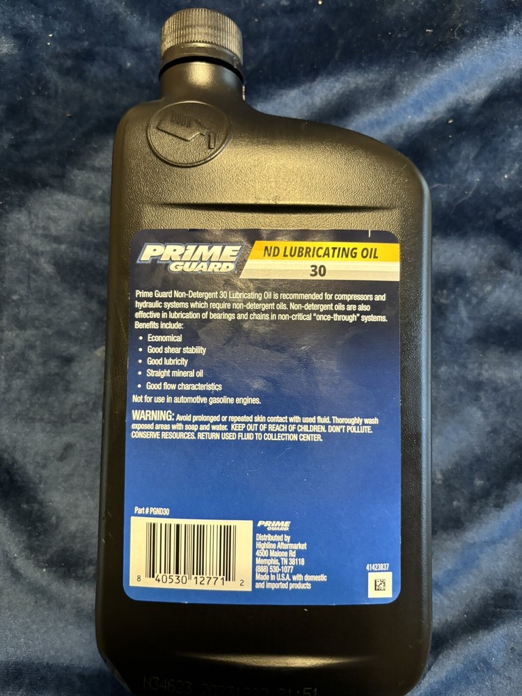 Prime Guard Non Detergent 30 Wt