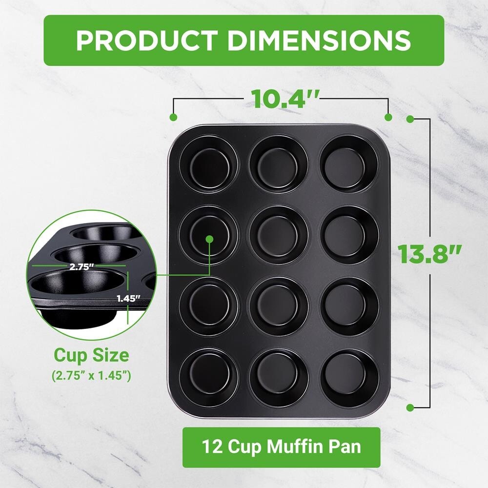 Nutrichef Bakeware Square Baking Pan Used for NutriChef for NCBK6BK (Black)