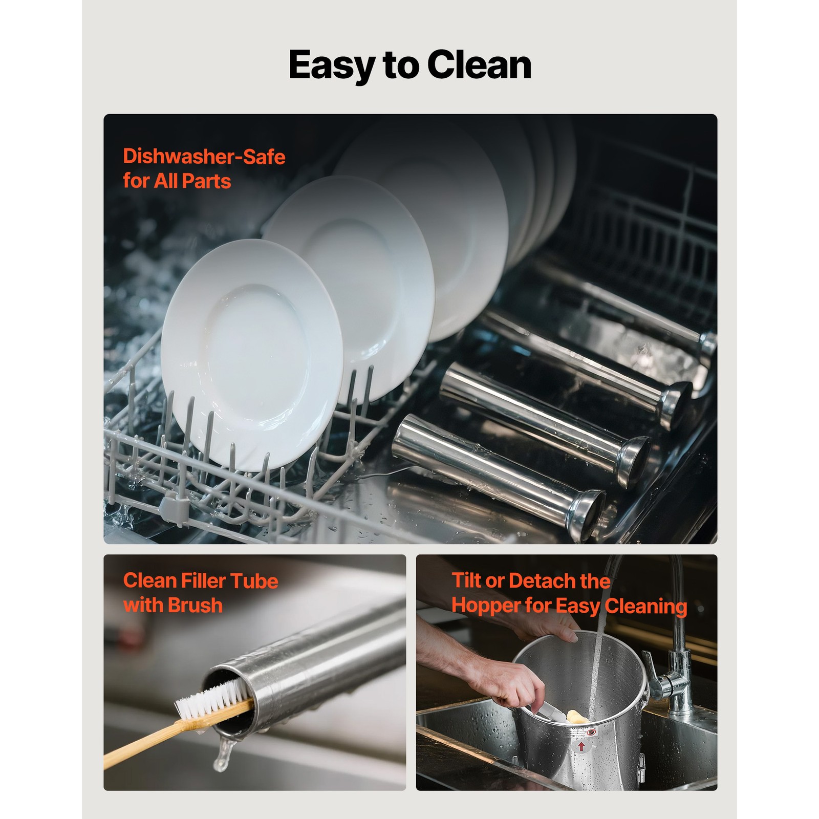 Uimoso Manual Sausage Stuffer 11 LBS / 5L Sausage Maker Meat Filler Machine