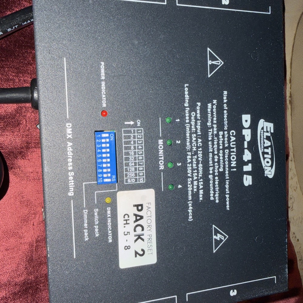 Elation DP-415 4-Channel Dimmer/Switch Pack CG01XGL