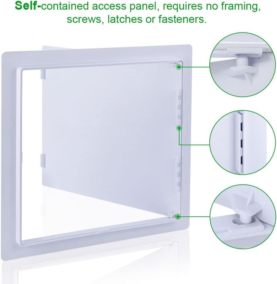 Plumbing Access Panel for Drywall 10 X 10 Inch Plastic Access Door Removable Wal