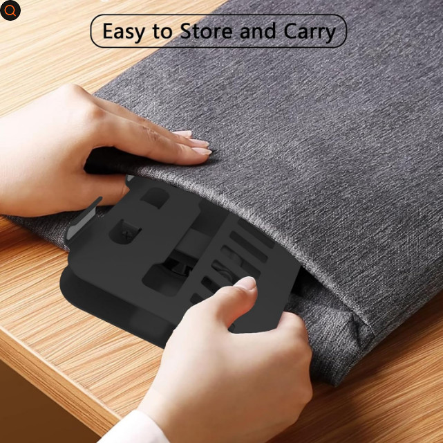 Metal Tablet Stand, Adjustable 360° Rotation Tablet Holder Compatible with 4-16"