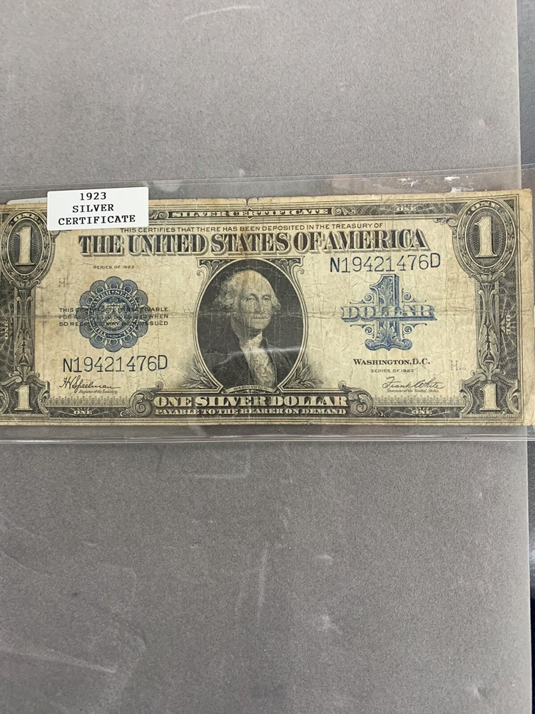 1923 One Dollar $1 Silver Certificate Blanket Large Size Note