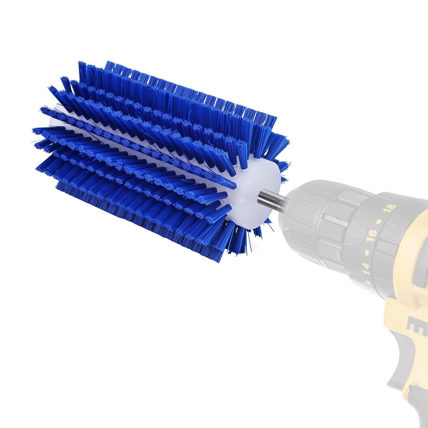 Livestock Scratching Mini Roto Drill Brush Attachment For Horse 7in, Blue
