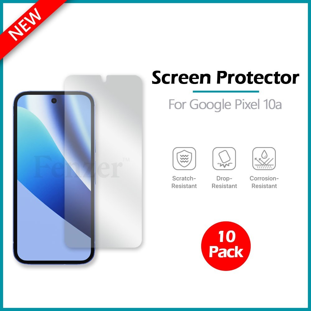 10x For Google Pixel 10a Screen Protector w/ cloth