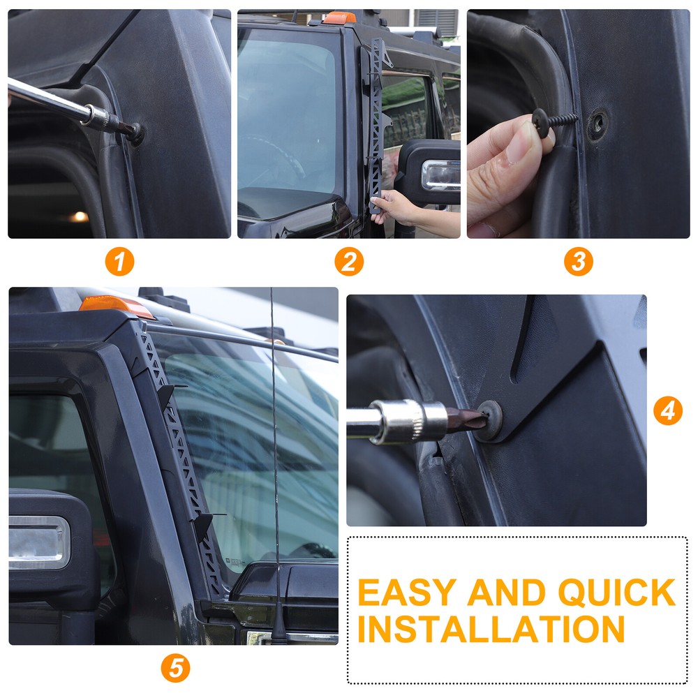 Front Windscreen Headlight Bracket Trim Fits Hummer H2 2003-09