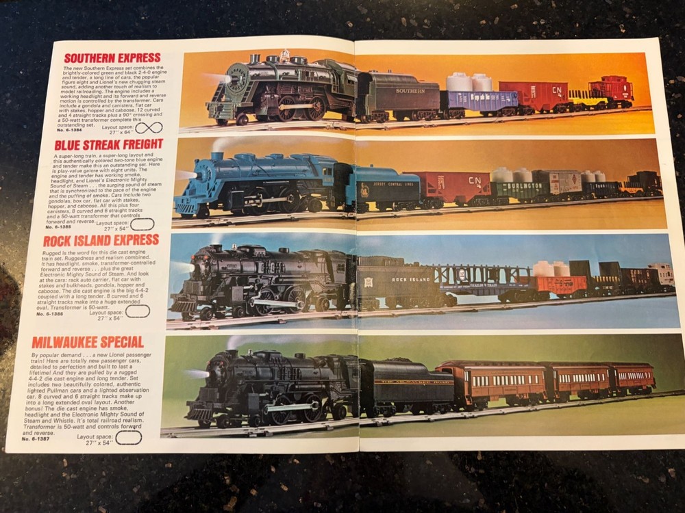 Lionel 1973 Model Train and Accessories Catalog