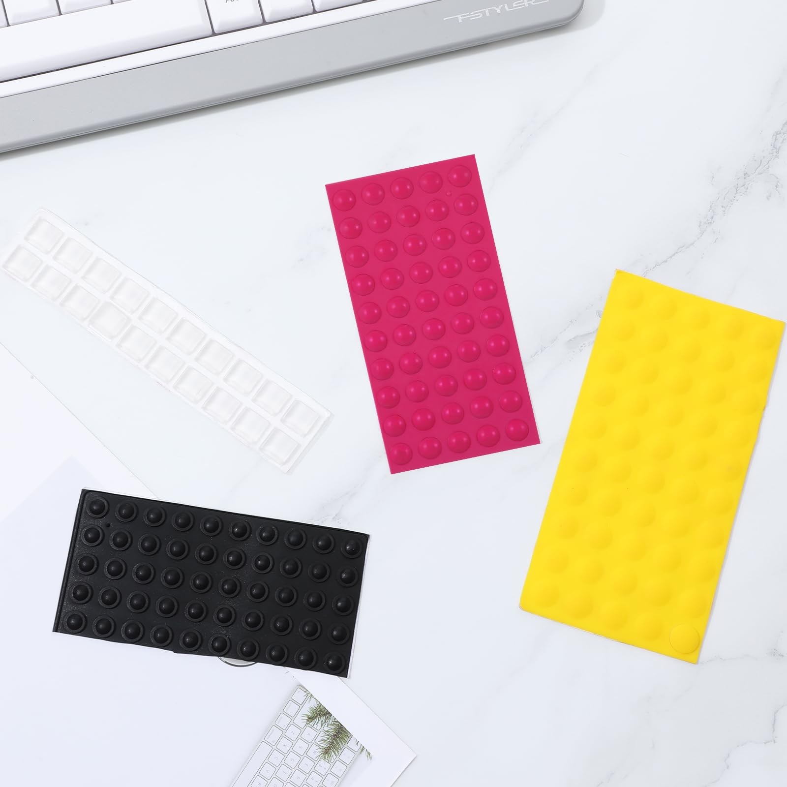 Bump Dots for Visually Impaired,160pcs Combo Pack (4 Colors) Braille Stickers...