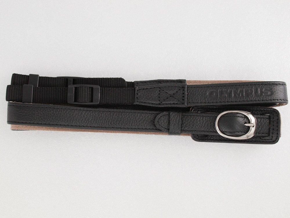 Olympus CSS-S109LL Leather Neck Strap - Black