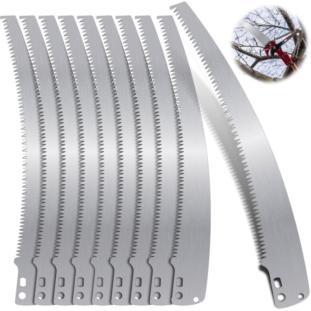 10 Pcs 12" Pole Saw Replacement Blades for Tree Pruner, Compatible with Various
