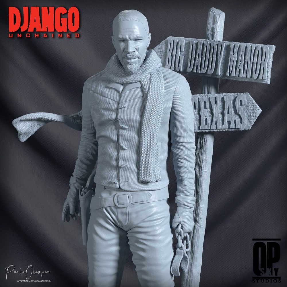 Django Resin Statue Model Kit Unpainted/Unassembled