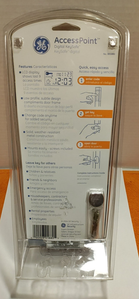 NEW GE Access Point Digital Key Safe Hidden Spare,Security Lock