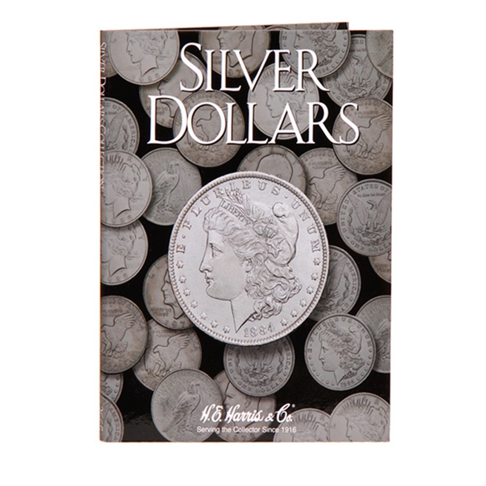 H E HARRIS 2665 Coin Folder SILVER DOLLAR $1 Plain No Dates  Book