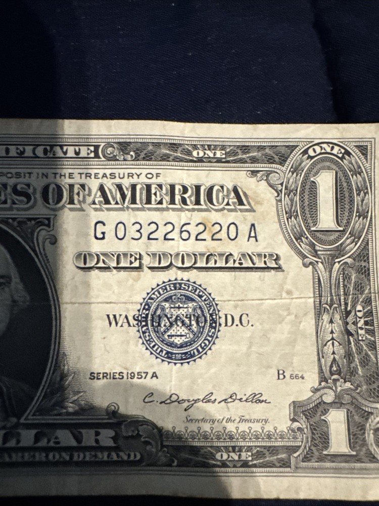 silver certificate dollar 1957 A