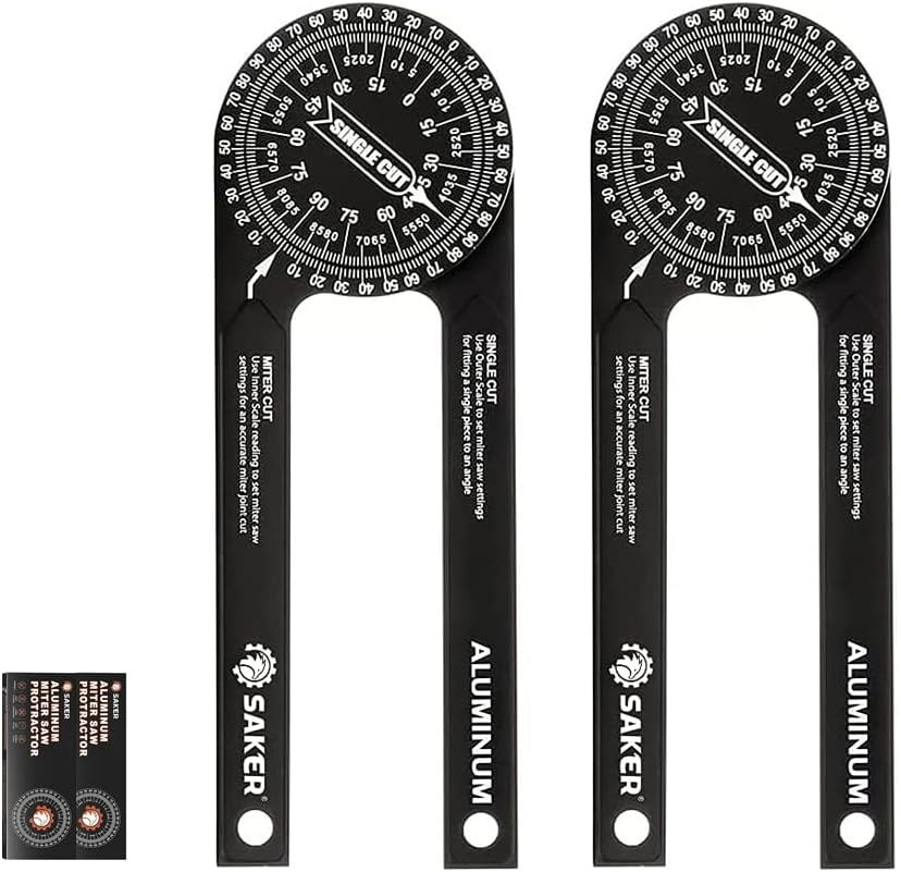 Miter Saw Protractor|7-Inch Aluminum Protractor Angle Finder Featuring Precision