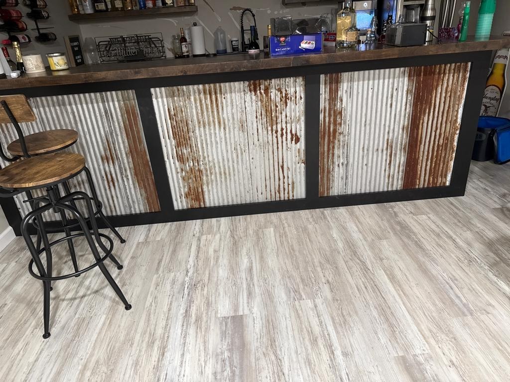 5 pcs 3' x 2' Rustic Reclaimed Corrugated Sheets Barn Roofing Metal Tin Basement