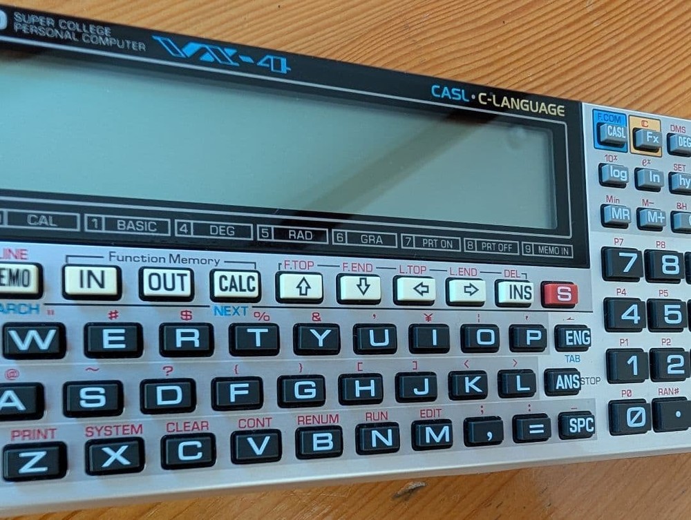 CASIO VX-4 Super College Pocket Computer Tested Working Collector