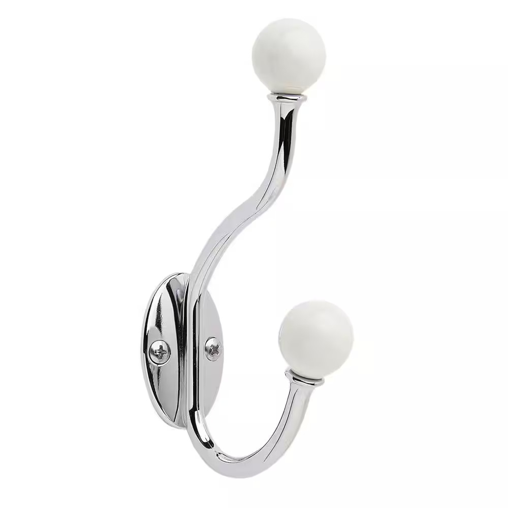 White Globe Coat and Hat Hook