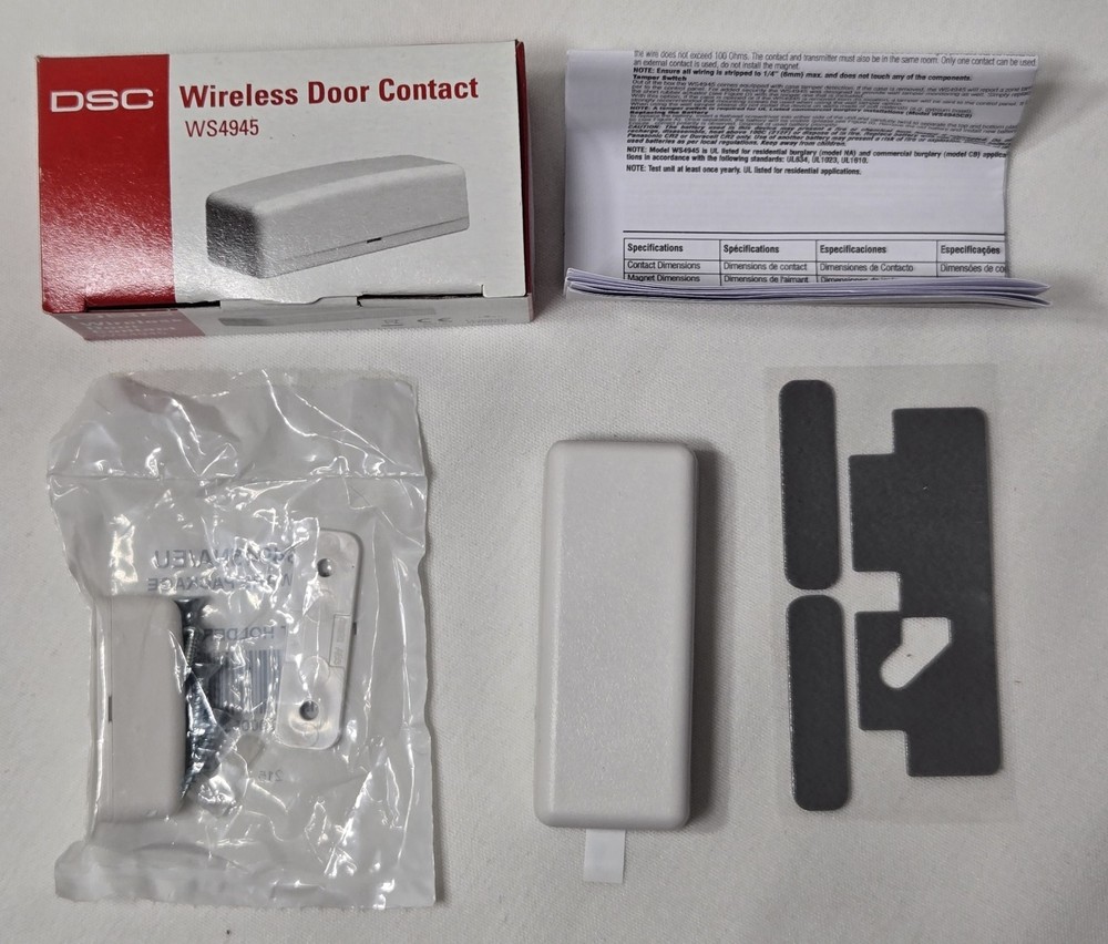 New DSC WS4945 Wireless Door Window Contact Sensor