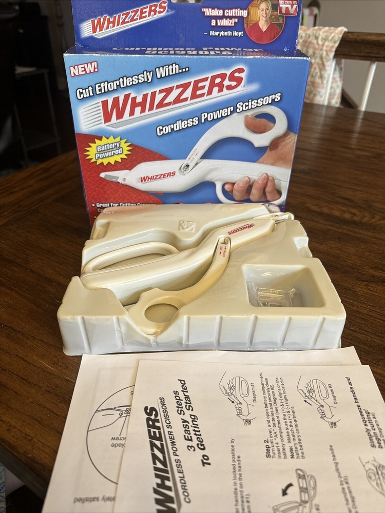 Power Scissors Whizzers Cordless Battery Powered Scissors